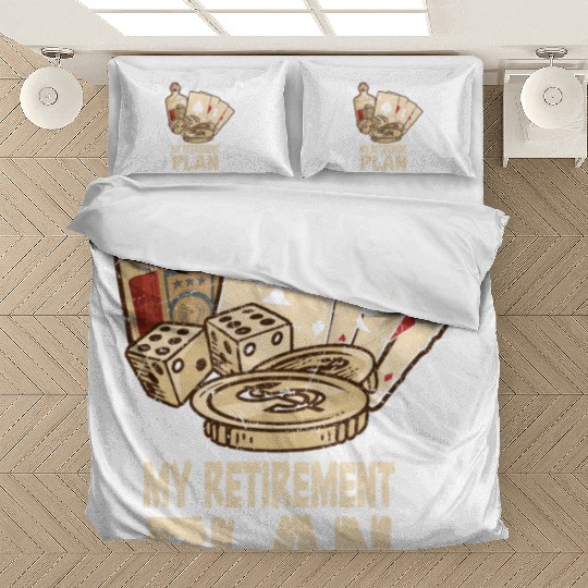 Poker Player Retirement Plan Playing Poker Bedding Sets