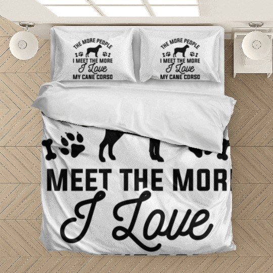 I Love My Cane Corso Bedding Sets