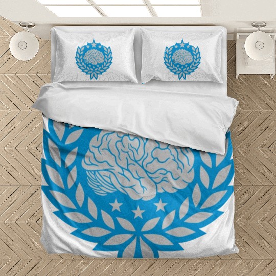 laurel wreath brain stars Bedding Sets