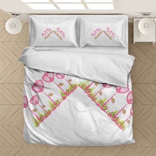 flowers symbol plants roses flower triangle Bedding Sets