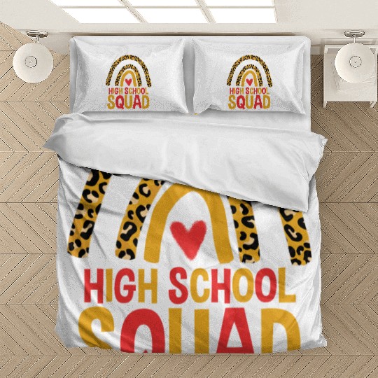 Back To School Leopard High School Squad Bedding Sets