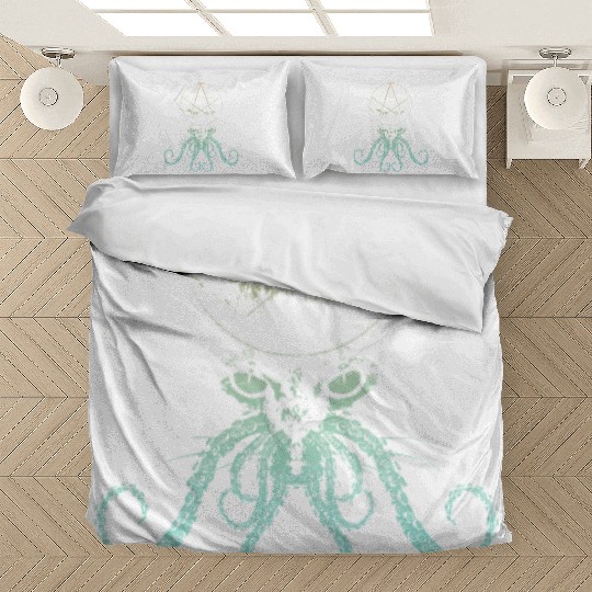 Monster Cat - Cream Vintage Bedding Sets
