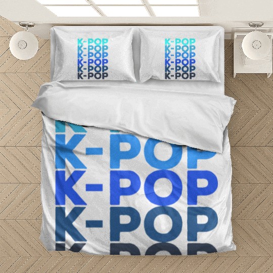 K-POP blue repetition from WhatTheKpop Bedding Sets