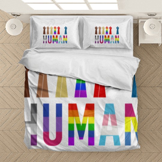 Human Rights For All Resist Feminist LGBT Black Bedding Sets