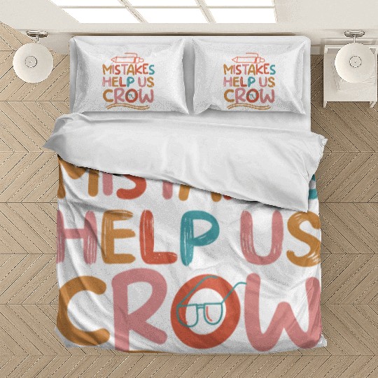 mistakes help us crow Back To School Bedding Sets