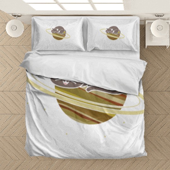 Caturn Cat Owner Saturn Astronomer Astronomy Bedding Sets