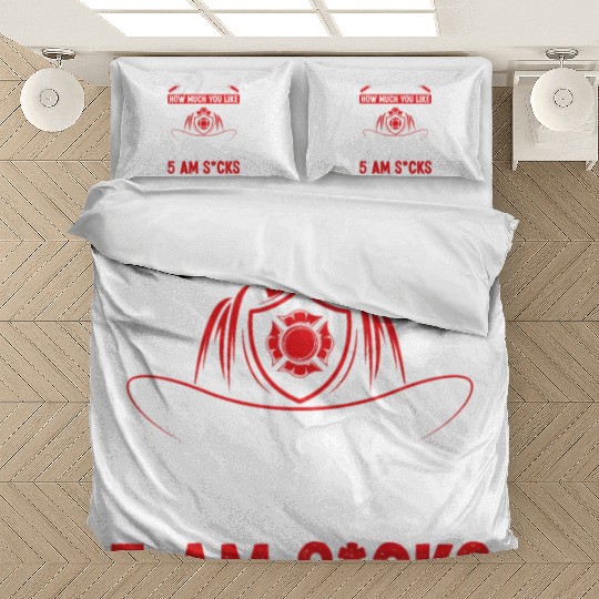 Firefighter 5 am Volunteer Night Shift Firemen Bedding Sets