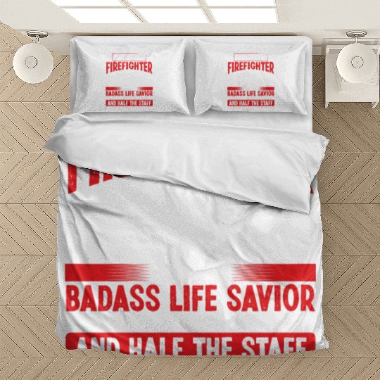 Night Shift Firefighter Life Savior Hose Firemen Bedding Sets