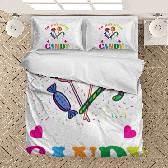I m Just Here For The Candy For Halloween Bedding Sets