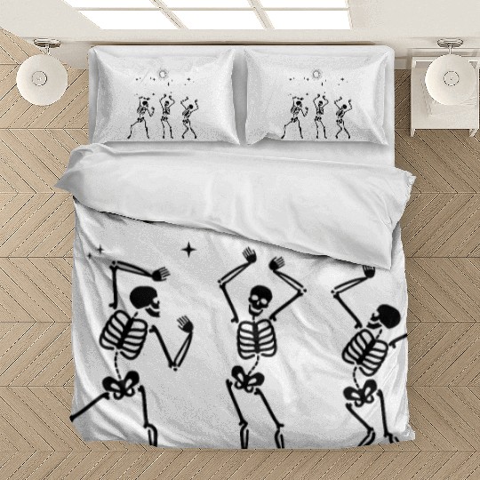 Skeletons Happy Halloween Bedding Sets