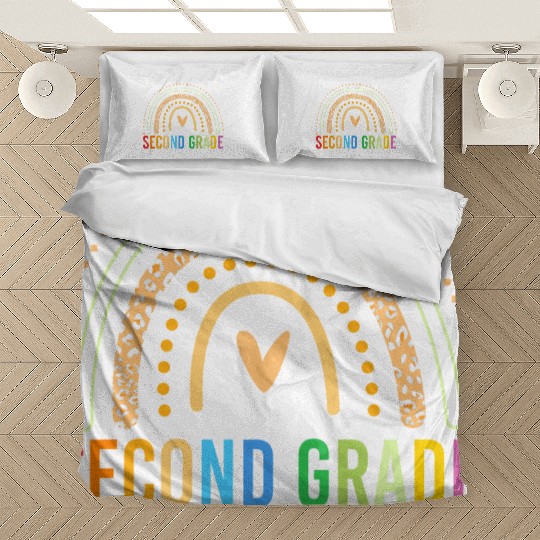Second Grade Teacher School 2nd Grade Rainbow Bedding Sets