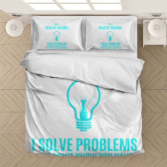 Reading Teacher Bedding Sets - I Solve Problems Gift It