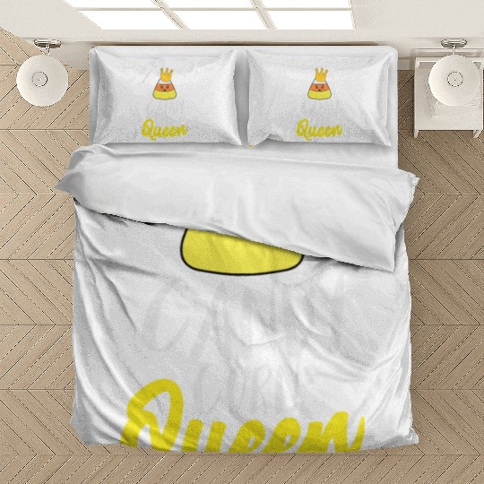 Candy Corn Queen Bedding Sets for Kid Girls Women