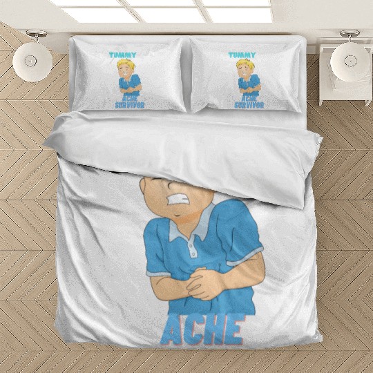 Tummy Ache Survivor Funny Back To School Bedding Sets
