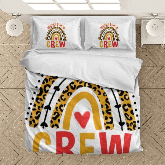 Back To School Leopard Middle School Crew Bedding Sets