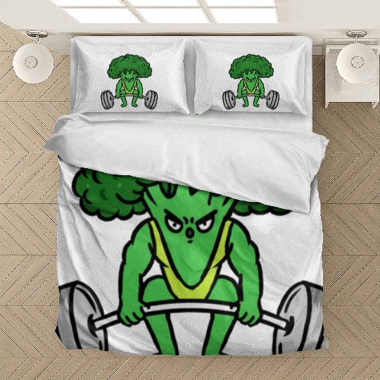 Weightlifting Broccoli For Broccoli Lover Bedding Sets