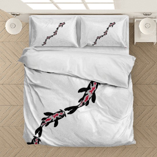 many koi fish nishikigoi Bedding Sets