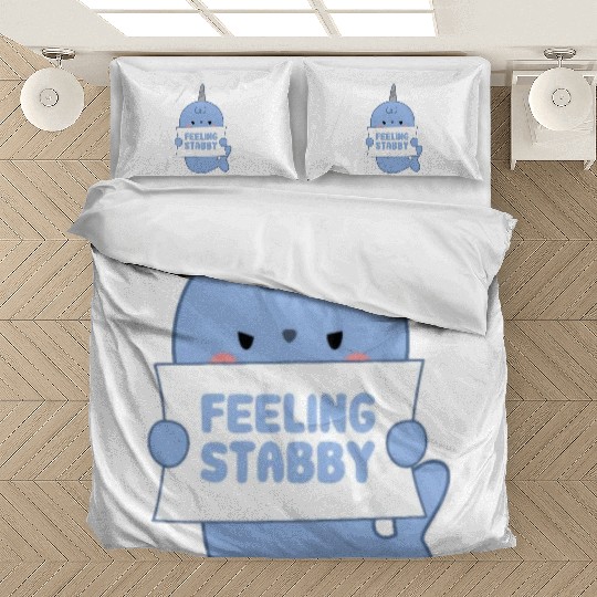 Feeling Stabby, Narwhal Bedding Sets