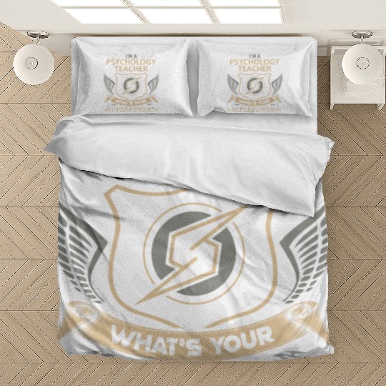 Psychology Teacher Bedding Sets - Superpower Job Gift I
