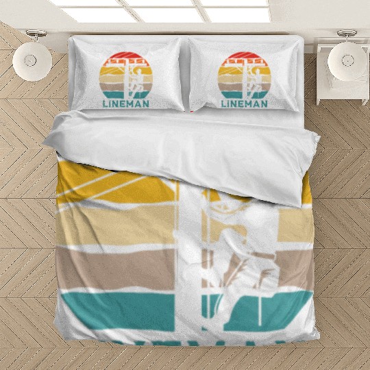 Lineman Retro Vintage Bedding Sets