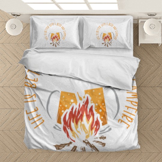 Camping Camper Present Nature Lover Van Bedding Sets