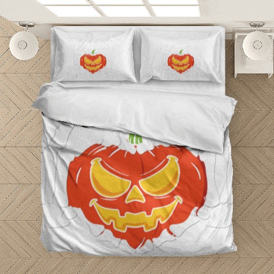 Skeleton Hand Heart Sign Funny Halloween Bedding Sets