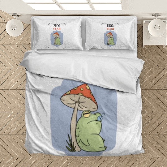 FROG YEAH Funny Cute Frog Bedding Sets