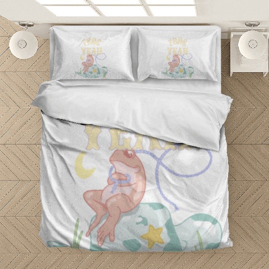 FROG YEAH Funny Cute Frog Bedding Sets