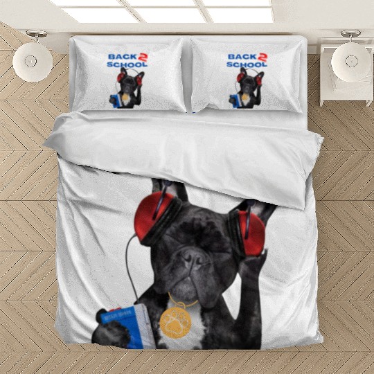 FRENCH BULLDOG BACK 2 SCHOOL aka BACK TO SCHOOL Bedding Sets