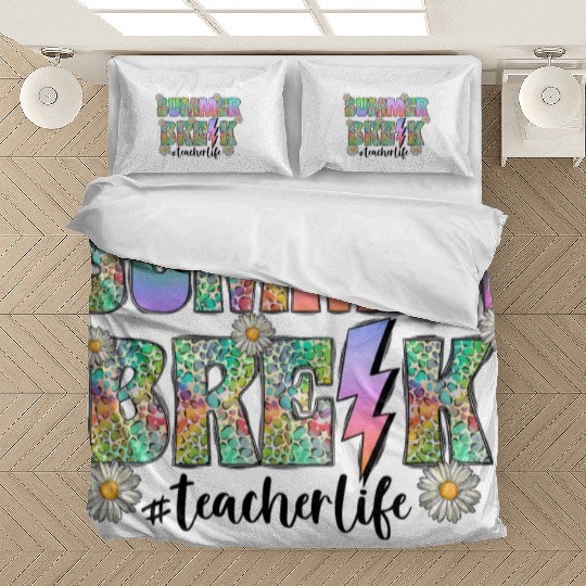 Summer Break Teacher Life Bedding Sets