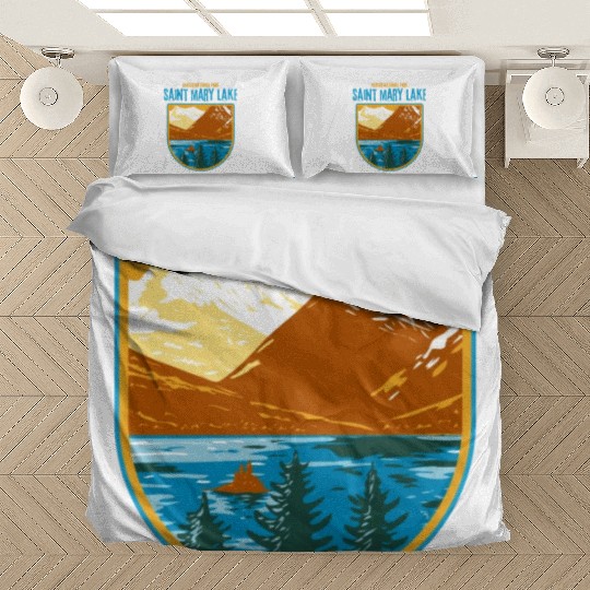 Saint Mary Lake Glacier National Park Bedding Sets