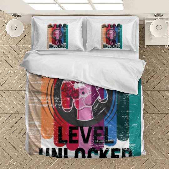 2nd Grade Level Unlocked School Boy Bedding Sets