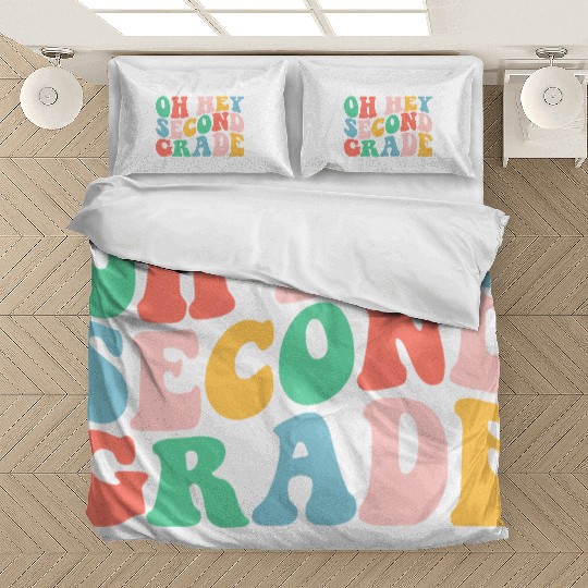 Oh Hey First Grade Teacher Bedding Sets