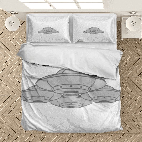 Many UFOs squadron composite Bedding Sets