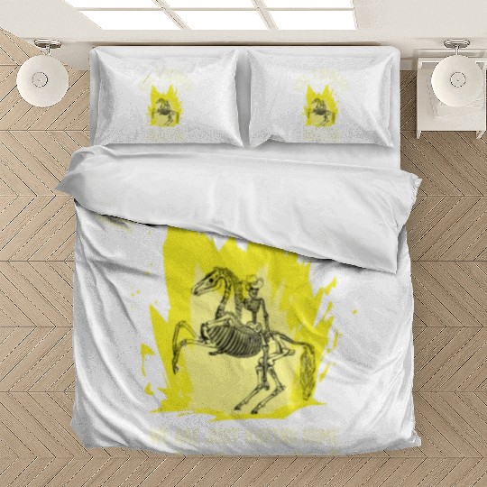 Halloween Cowboy Skeleton Fun Horse Riding Bedding Sets