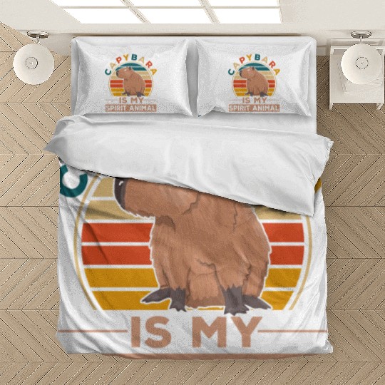 Kind Animal Lover Happy Capybara Bedding Sets