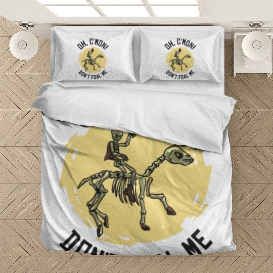 Halloween Cowboy Skeleton Foal Horse Riding Bedding Sets