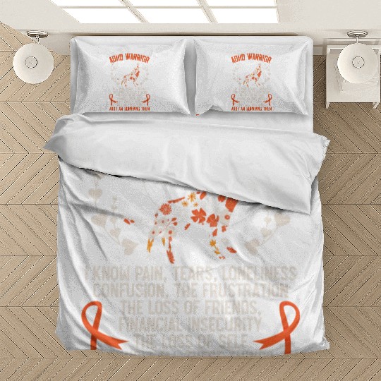 ADHD Warrior Embrace Neurodiversity ADHD Awareness Bedding Sets