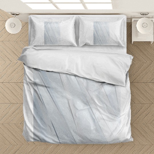 Luxury White Silver Stripes Bedding Sets