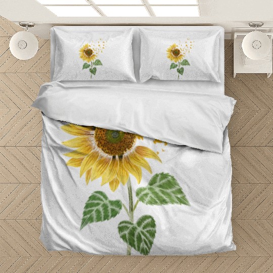Sunflower Birds Cute Floral Birdwatching Bedding Sets