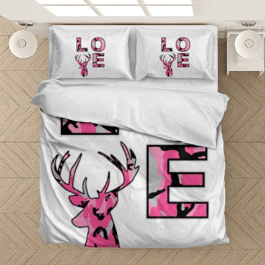 K Camouflage Buck Love Deer Hunting Hunter Bedding Sets