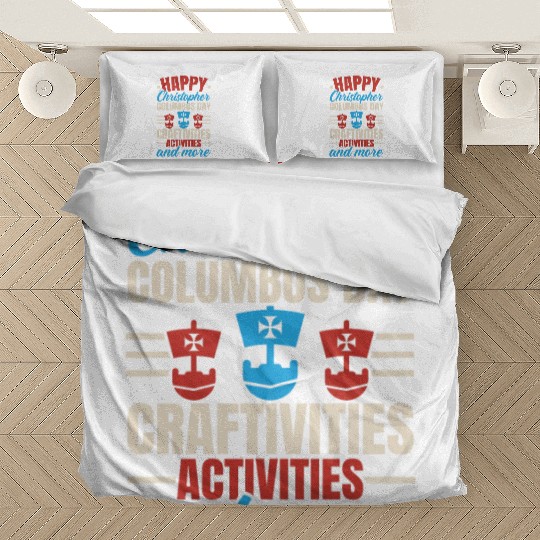 Happy Columbus Day USA Christopher Columbus Bedding Sets