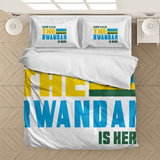 Keep calm Rwanda flag design Bedding Sets