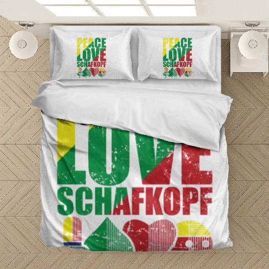 Peace Love Sheepshead Card Game Playing Card Bedding Sets