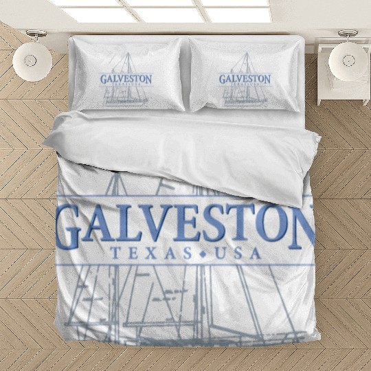 Galveston Texas Sailing Souvenir Bedding Sets