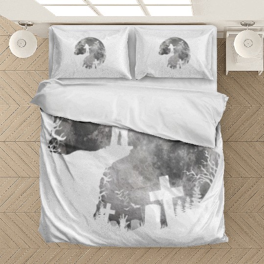 Halloween Werewolf Witchs Full Moon trick or treat Bedding Sets