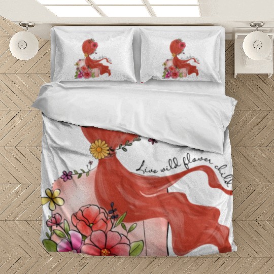 Live wild flower child Bedding Sets