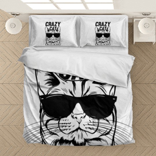Cat Lover Funny Cat Meme I Crazy Cat Bedding Sets