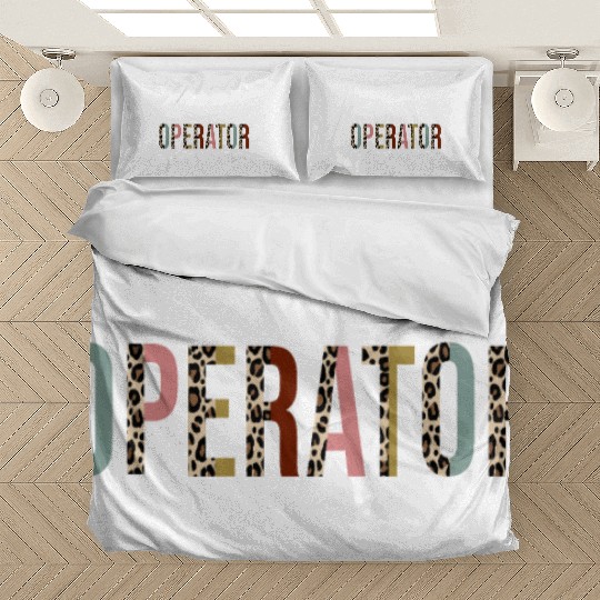Radio Operator Leopard Print Funny Gift Bedding Sets