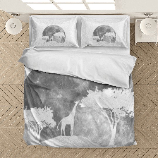 Giraffe Savanna By Night Bedding Sets